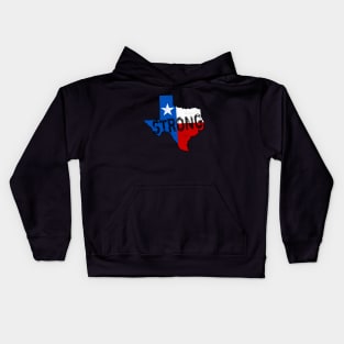 Texas Strong State of Texas Flag Support Kids Hoodie